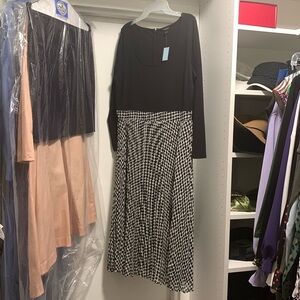 Beautiful black and white dress